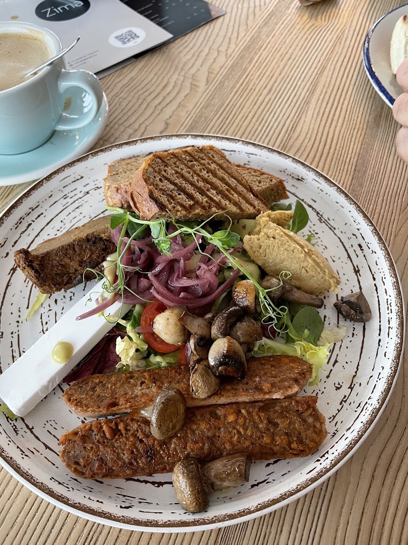 Breakfast at a cafe in Zakopane